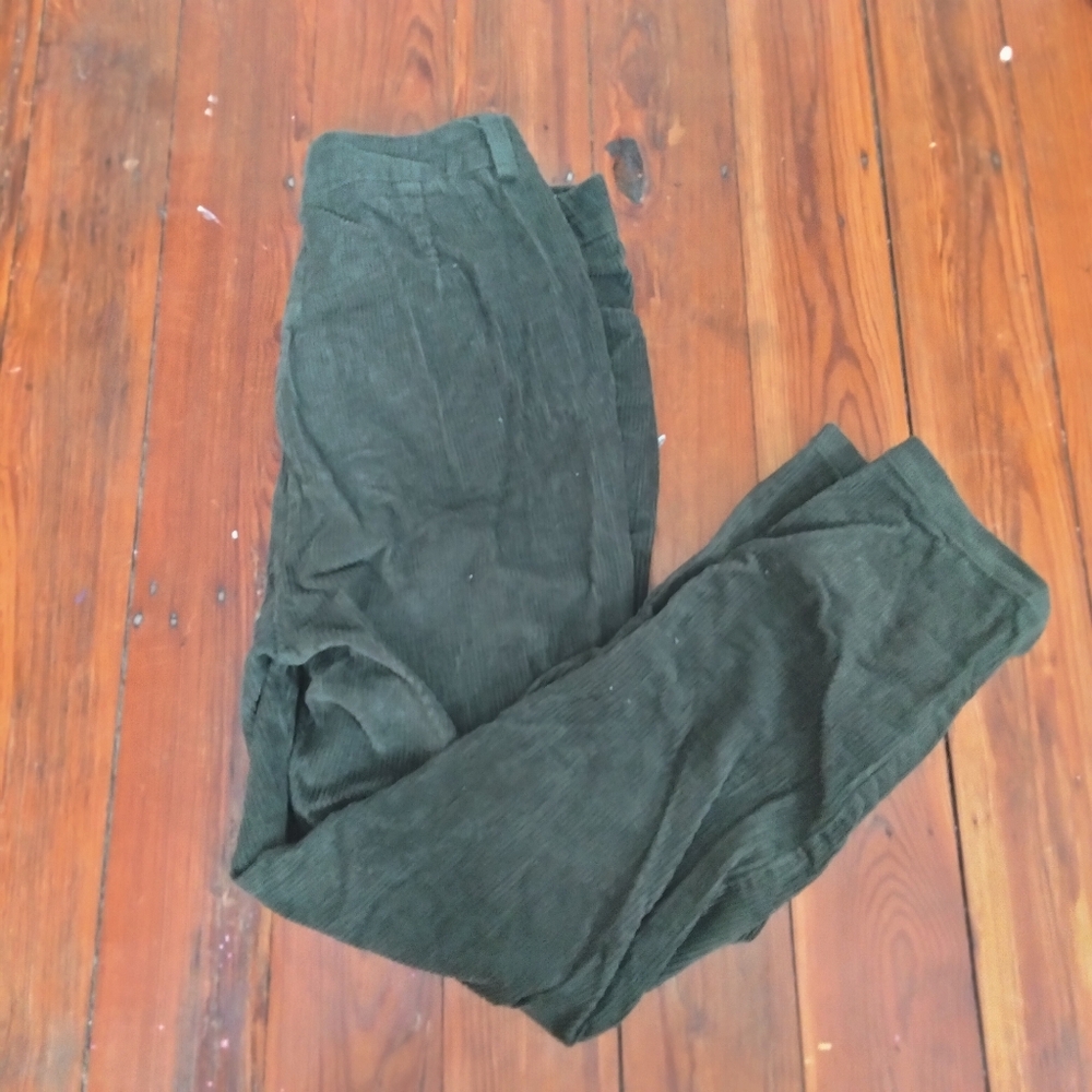 Women's Green Corduroy Pants